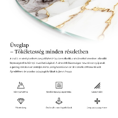 Tafelblad rond Natuurlijk houtpatroon