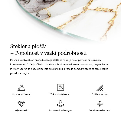 Tafelblad rond Natuurlijk houtpatroon