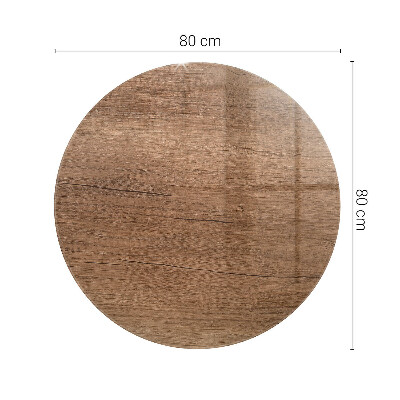 Blat okrągły Naturalny wzór drewna