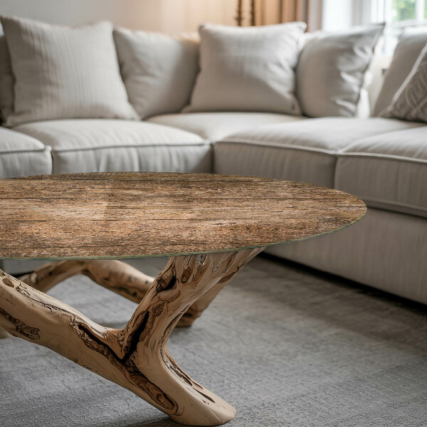 Rond tafelblad De structuur van houten planken