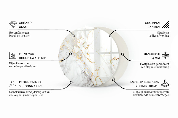 Rond tafelblad De structuur van houten planken