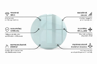 Blat szklany transparentny