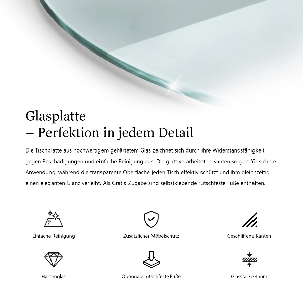 Glazen blad Transparant