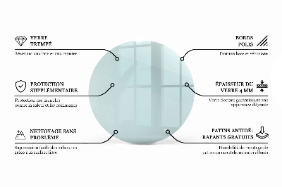 Blat szklany transparentny