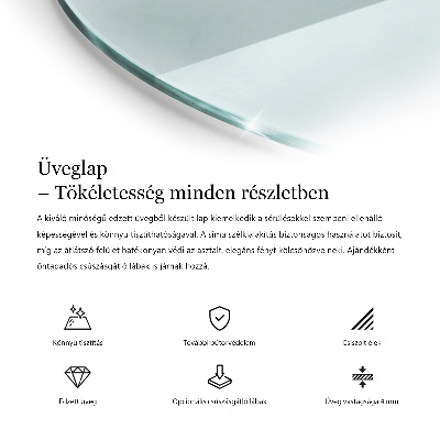 Blat szklany transparentny