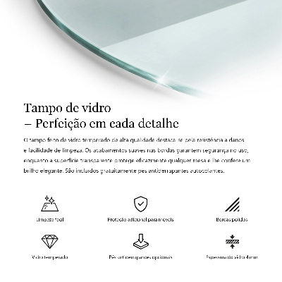 Blat szklany transparentny