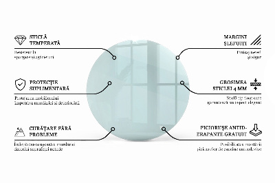 Glazen blad Transparant