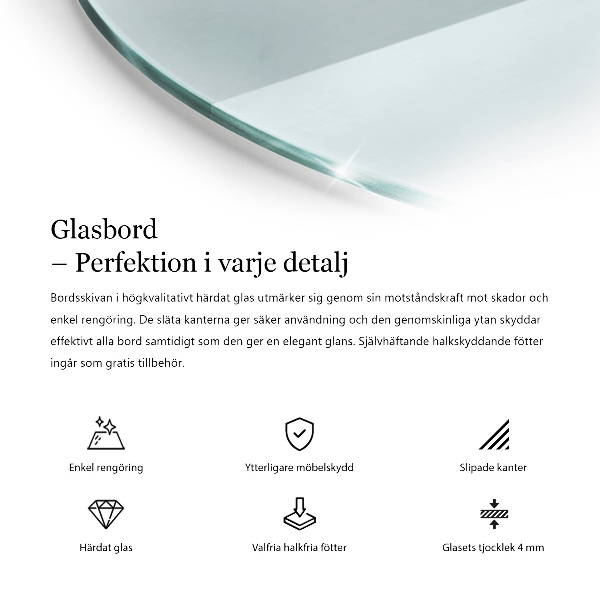 Glazen blad Transparant