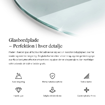 Glazen blad Transparant