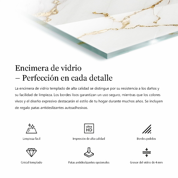 Blat prostokątny Marmurowa kompozycja graficzna