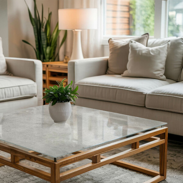 Rechthoekig tafelblad Krassen op het betonoppervlak