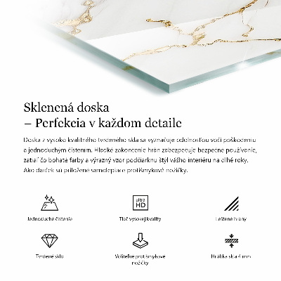 Blat prostokątny Dekoracyjne mozaiki z detalami