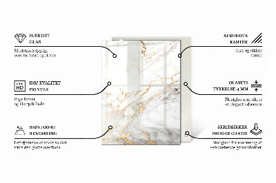Rechthoekig tafelblad Decoratieve mozaïeken met details