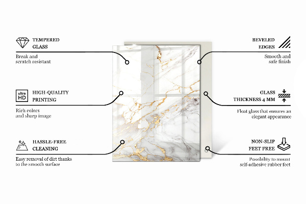 Rechthoekig tafelblad Stijlvol bosmotief