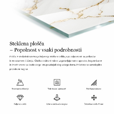 Rechthoekig tafelblad Stijlvol marmerpatroon