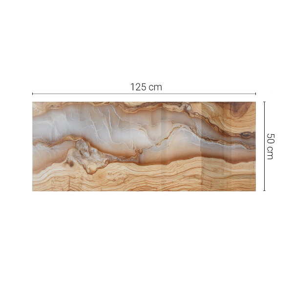 Blat prostokątny Drewno w harmonii z żywicą