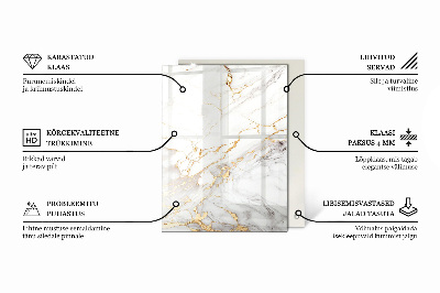 Rechthoekig tafelblad Marmeraders in het ontwerp