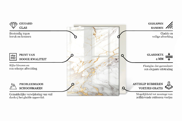 Rechthoekig tafelblad Marmeraders in het ontwerp