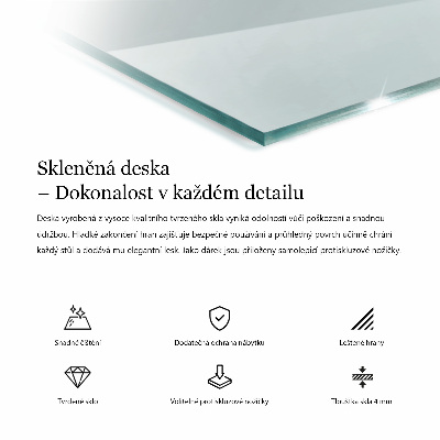 Blat szkalny prostokatny transparentny