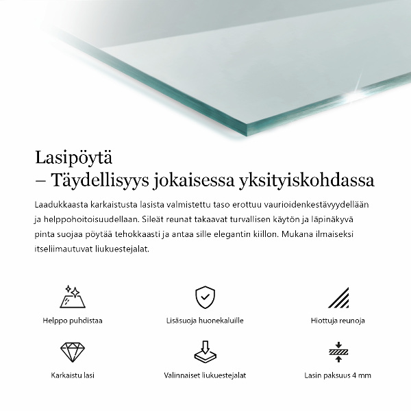 Blat szkalny prostokatny transparentny