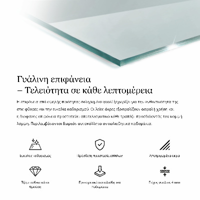 Blat szkalny prostokatny transparentny