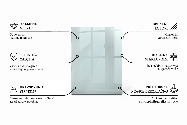 Blat szkalny prostokatny transparentny