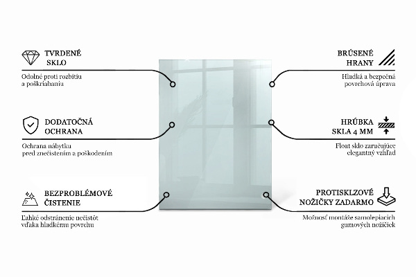 Blat szkalny prostokatny transparentny
