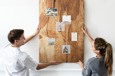 Kurk bedrukken met een natuurlijk houtpatroon in warme tinten