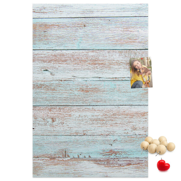 Kurk bedrukken met rustieke planken in pasteltinten