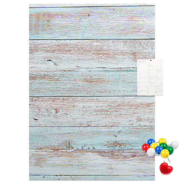 Kurk bedrukken met rustieke planken in pasteltinten