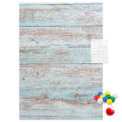 Kurk bedrukken met rustieke planken in pasteltinten