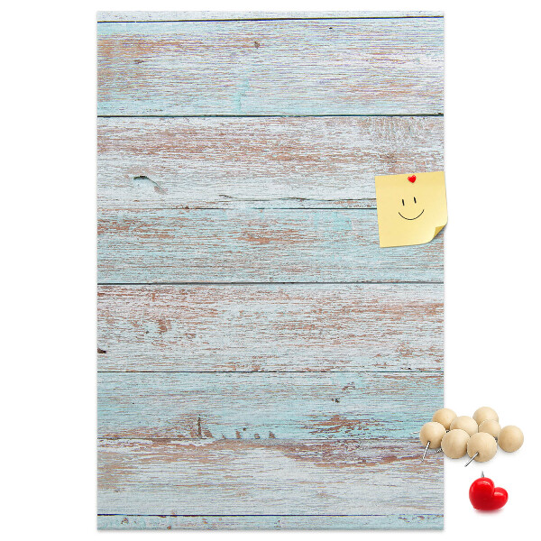 Kurk bedrukken met rustieke planken in pasteltinten
