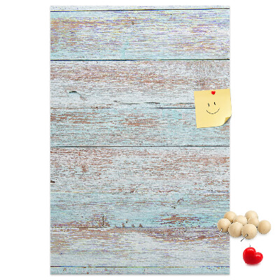 Kurk bedrukken met rustieke planken in pasteltinten