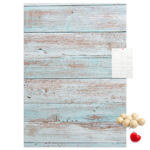 Kurk bedrukken met rustieke planken in pasteltinten