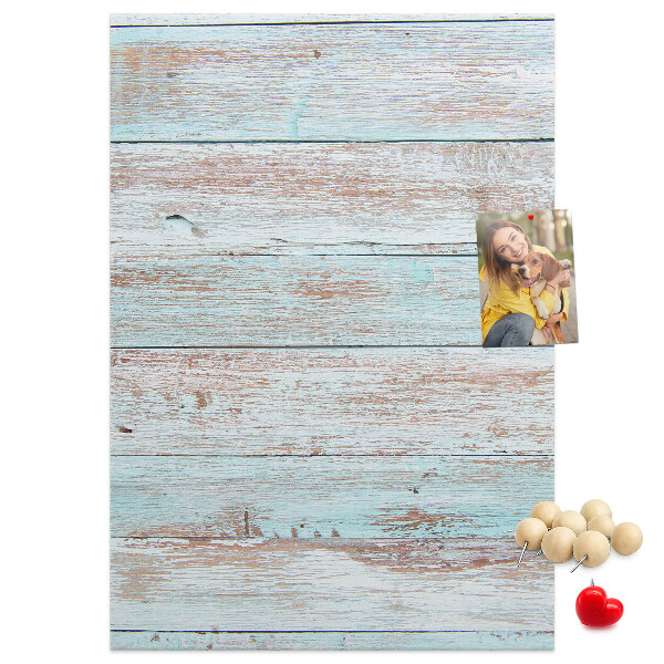 Kurk bedrukken met rustieke planken in pasteltinten