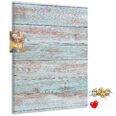 Kurk bedrukken met rustieke planken in pasteltinten
