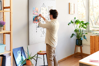 Kurk bedrukken met geometrische symbolen van avontuur en ontdekkingstocht