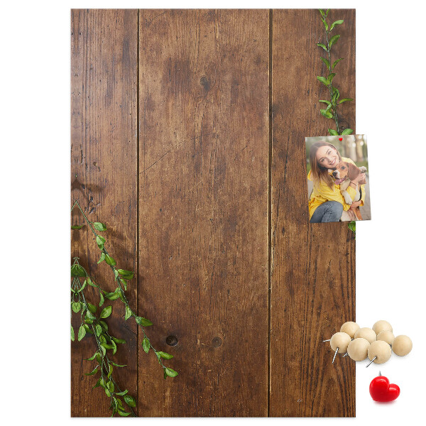 Kurk bedrukken met rustiek hout en groene takken