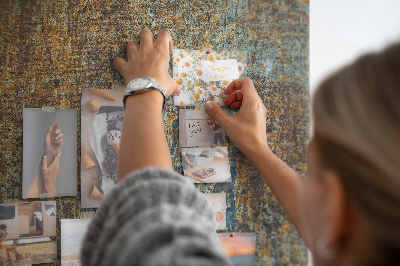 Bedrukt kurk rustieke textuur met blauwe accenten