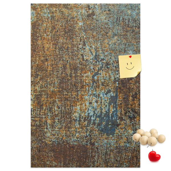 Bedrukt kurk rustieke textuur met blauwe accenten