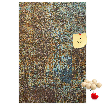 Bedrukt kurk rustieke textuur met blauwe accenten