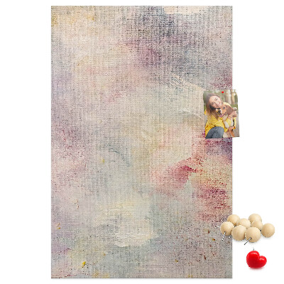Kurk bedrukken met fijne pastelkleurige vlekjes op de achtergrond