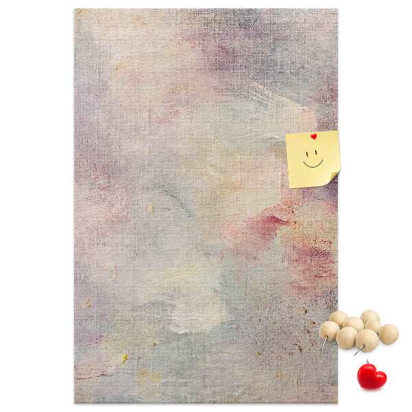 Kurk bedrukken met fijne pastelkleurige vlekjes op de achtergrond