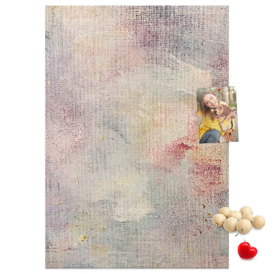 Kurk bedrukken met fijne pastelkleurige vlekjes op de achtergrond