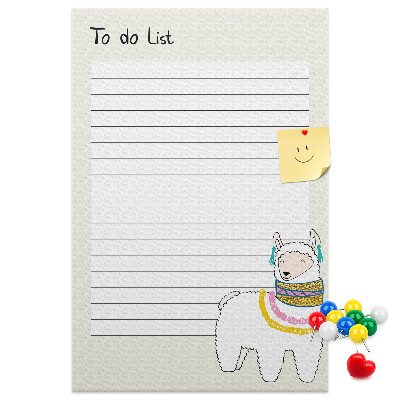 Notitieboekje met lama en patronen bedrukt met eigen ontwerp