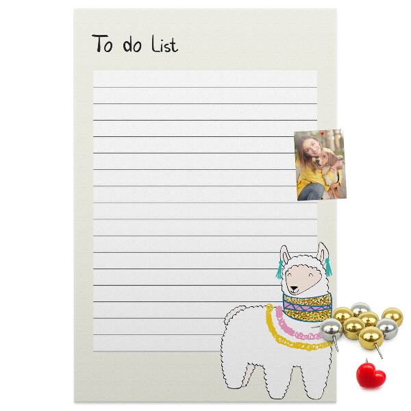 Notitieboekje met lama en patronen bedrukt met eigen ontwerp