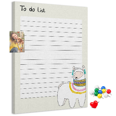 Notitieboekje met lama en patronen bedrukt met eigen ontwerp