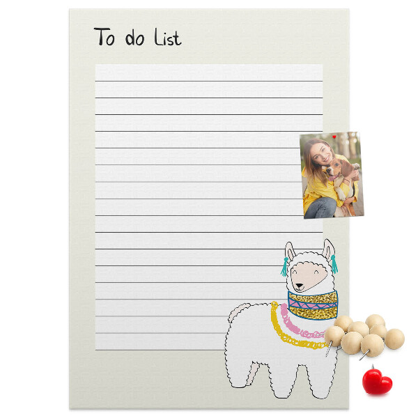 Notitieboekje met lama en patronen bedrukt met eigen ontwerp