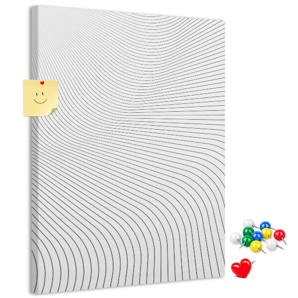 Kurk bedrukken met een monochroom patroon van golvende lijnen