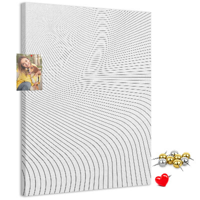 Kurk bedrukken met een monochroom patroon van golvende lijnen